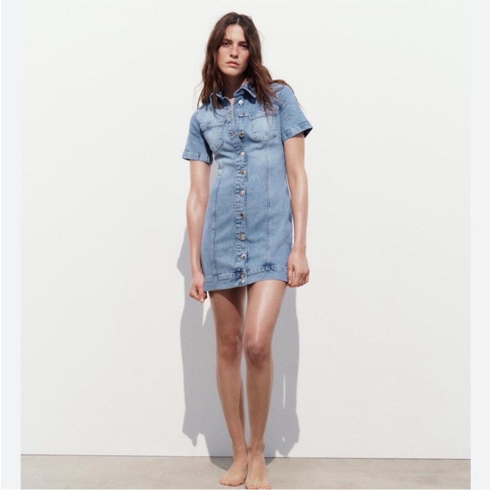 Cute Zara mini jean dress